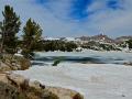 Lakes in the Beartooth Mountains are still frozen