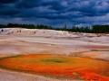 NORRIS GEYSER BASIN -- STORMY SKIES PANORAMA -- HASSELBLAD XPAN