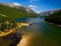 AERIAL-"Long Lake" Absaroka-Beartooth Wilderness area-ONE OF THE MOST BREATHTAKINGLY BEAUTIFUL AREAS I HAVE EVER PHOTOGRAPHED!