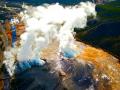 YELLOWSTONE - MIDWAY GEYSER BASIN - GRAND PRISMATIC SPRING
