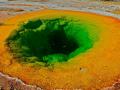 FADING GLORY POOL--YELLOWSTONE PARK