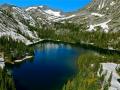 CRAZY MOUNTAINS, MT -- LAKE IN AN ALPINE BOWL