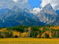 STORMY FALL WEATHER IN THE GRAND TETON NATIONAL PARK, WYOMING