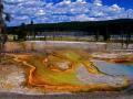 YELLOWSTONE NATIONAL PARK--THE LAND OF EVER CHANGING COLORS-INTENSE HUE&rsquo;S THAT CHANGE DAILY WITH THE EVER PRESENT GEO THERMAL CONDITIONS