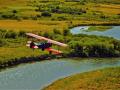 STEARMAN - LOW AND SLOW OVERTHE EAST GALLATIN RIVER-BOZEMAN MONTANA - THIS IS WHEN FLYING IS FUN
