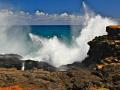 CRASHING WAVES CAN BE EITHER AN IMAGE OF BEAUTY OR A DESTROYING FORCE - KAUAI, HI