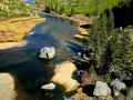 I REALLY LIKE THE COMPOSITION OF THE SINGLE BOULDER, IN THE SERENE POOL OF WATER, -EVERYTHING DRAWS YOUR EYES TO MOVE DOWNSTREAM-" STILLWATER CREEK" MONTANA