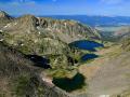 ECHO LAKE  IN THE HILGARD MOUNTAINS- LOOKING  WEST TOWARD ENNIS, MONTANA