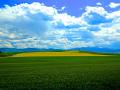 GALLATIN GATEWAY, MONTANA - 'THE TREASURE STATE' - LOOKING SOUTH TOWARDS THE SPANISH PEAKS