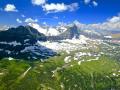 THE BEST PANORAMA I WAS ABLE TO ACQUIRE, SHOWING GLACIER PARKS LARGEST GLACIER FIELDS - AERIAL - NO OTHER WAY TO CAPTURE GLACIER'S SPLENDOR!