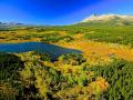 HIGHWAY 2 LOOKING WEST TO WHITEFISH, MONTANA - THE VALLEY WAS MAGNIFICENT WITH COLOR!