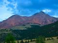 PARADISE VALLEY-LIVINGSTON, MONTANA - 'EMIGRANT PEAK' AS THE SUN BEGINS TO  SET IN THE WEST