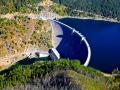 HUNGRY HORSE DAM IN MONTANA - IT'S AMAZING HOW MUCH WATER PRESSURE THE WALLS HOLD BACK - WHAT AN AMAZING FEAT OF ENGINEERING THIS IS!