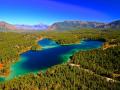 LOOKING NORTH TO GLACIER PARK WITH 'LAKE MCDONALD' IN THE BACKGROUND-THE COLOR OF THE WATER IS  ABSOLUTELY BREATH TAKING
