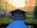 FISHING CABIN, POND AND DOCK, BRING BACK FOND MEMORIES OF MY CHILDHOOD WITH MY GRANDFATHER FISHING IN NORTHERN MICHIGAN - THIS IS MONTANA!