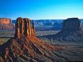 MONUMENT VALLEY EARLY MORNING AERIAL- THE LEGENDS AND PRESENCE OF PRETA-NATURAL EVENTS ARE INCREASING IN THESE AREAS