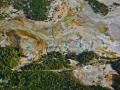 AERIAL OF NORRIS GEYSER BASIN YELLOWSTONE PARK-THIS IS ONE OF THE MOST BEAUTIFUL AND BREATHTAKING AREA'S IN YELLOWSTONE-ALL THE CONCERN ABOUT SUPER VOLCANO GOING OFF AT THIS TIME IS NONSENSE!  COPYRIGHT STEVE QUAYLE