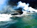 LAVA FLOWING INTO THE OCEAN OFF THE 'BIG ISLAND OF HAWAII' FROM THE PU'UOO CRATER-KILAUEA IS BECOMING EXTREMELY ACTIVE