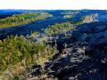 'ISLANDS OF TREES' IN THE MIDST OF THE KILAUEA LAVA FLOWS ON THE BIG ISLAND-THIS REMINDS ME OF THE SMALL AREAS OF LIFE THAT ARE STILL LEFT AS DARKNESS CONSUMES THE LAND!