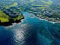 'HILTON WAIKOLOA VILLAGE' ON THE BIG ISLAND OF HAWAII-THESE HOTEL SETTINGS FROM THE AIR ARE COOL EXAMPLES OF WHAT HAS BEEN BUILT ON LAVA FLOWS