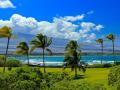 THIS PHOTO CAUSES ME TO FEEL AND SMELL THE OCEAN BREEZE - VOLCANOES, WATERFALLS SET AGAINST THE GORGEOUS OCEAN COLORS -- BUT FOR HOW LONG?