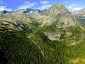CRAZY MOUNTAINS NORTH OF BIG TIMBER, MONTANA  -  GLACIERS, LAKES AND WATERFALLS GALORE