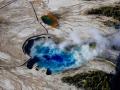 'EXCELSIOR GEYSER POOL'  THE RESULT OF A GIGANTIC EXPLOSION THAT MAKES THIS ONE OF THE LARGEST GEYSER POOLS IN WORLD LET ALONE YELLOWSTONE NATIONAL PARK