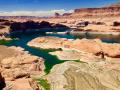 LAKE POWELL'S RECEDING WATER LEVELS ARE A STARK REMINDER OF THE INCREASING THREAT TO THOSE CITIES THAT ARE DOWNSTREAM - JUST WAIT TILL THE GREAT QUAKES FRACTURE AND DEPLETE OUR RESERVOIRS, RIVERS, LAKES AND WELLS!