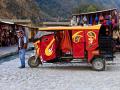 "DESIGNER MOTORCYCLE- LIMOUSINE" ,AT OLLANTAYTAMBO PERU,THE LAST STRONG HOLD OF THE INCA-AND HOME TO HALF OF THE TOM AND JERRY CARTOON TEAM!