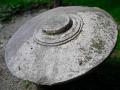 CONCRETE  FLYING SAUCER IN THE PARK OF PERUVIAN TOWN OF "AGUA CALIENTES",BASE OF MACHU PICCHU, RECENT UFO ACTIVITY IS OFF THE CHARTS IN SOUTH AMERICA