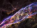 "HUBBLE SPACE TELESCOPE IMAGES"-Veil Nebula Supernova Remnant ,expanding remains of a massive star that exploded about 8,000 years ago.-"THE HEAVENS DECLARE THE GLORY OF GOD AND THE EARTH SHOWS FORTH HIS HANDIWORK"!