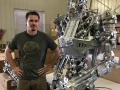 SIZE COMPARISON,TIMOTHY IS 6'  1" THE TERMINATOR BOT IS PROPORTIONALLY LARGER 8 FEET, IMAGINE GIANTS 2-3 TIMES THIS SIZE IN HEIGHT AND STRENGTH