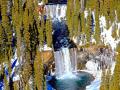 "COLONNADE FALLS" IN YELLOWSTONE PARK,"BREATHTAKINGLY COLD AND BEAUTIFUL" AT THE SAME TIME