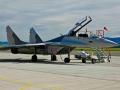 MIG 29.  ONE OF ONLY TWO IN PRIVATE HANDS IN THE U.S. - WE FILMED IT FROM THE HELICOPTER WITH CINEFLEX, AS IT ZOOMED BY US - WOW
