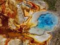 "FIREHOLE LAKE DRIVE".  ONE OF THE MOST BEAUTIFUL GEYSER POOLS IN YELLOWSTONE.  THIS IS A SCREEN CAPTURE OF AN 8K RED CAMERA ON CINEFLEX  -  COPYRIGHT STEVE QUAYLE