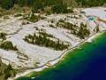 "WEST THUMB GEYSER BASIN" ON THE SHORE LINE OF "YELLOWSTONE LAKE" - AERIAL OVERVIEW- COPYRIGHT, STEVE QUAYLE