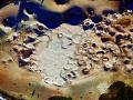 "FOUNTAIN PIANT POTS", LOWER GEYSER BASIN, YELLOWSTONE PARK - ONLY MUD POTS OF CONSEQUENCE INTHE PARK-LIKE THE SURFACE OF ANOTHER PLANET! COPYRIGHT: STEVE QUAYLE