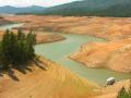 LAKE SHASTA CALIFORNIA- ALL TIME RECORD LOW-EVERYTHING THAT'S BROWN UP TO THE TREE LINE USED TO HAVE WATER! TAKEN -8/3 /2021 FROM  GEN 6 NEW FILM "MEGA DROUGHT AND VANISHING WATERS"-FILM TRAILER IN 11 DAYS
